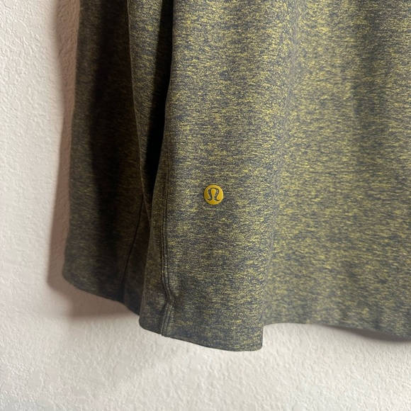 Sold Lululemon Rulu Mock Neck Long Sleeve Shirt Heathered Gold Spice size large - Picture 4 of 5